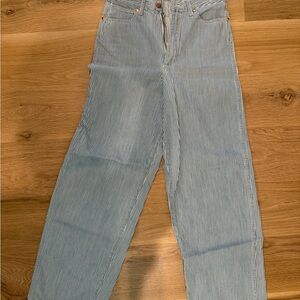 Wrangler Blue and White Striped Pants